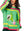 Green & Pink Striped Grinch Hand Holding QOS Card Sweater- (Women's)