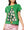 Green Mahjong Tile Christmas Tree Tee- (Women's)