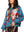 Blue Crawfish Santa Button Up Cardigan- (Women's)