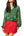 Green 3D Holly & Peppermint Cardigan- (Women's)