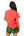 Red Weenie Dog In Christmas Lights Tee- (Women's)