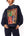 Navy Christmas Plaid Metallic QOS Card Logo Mock Neck Sweatshirt- (Women's)
