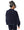 Navy Christmas Plaid Metallic QOS Card Logo Mock Neck Sweatshirt- (Women's)