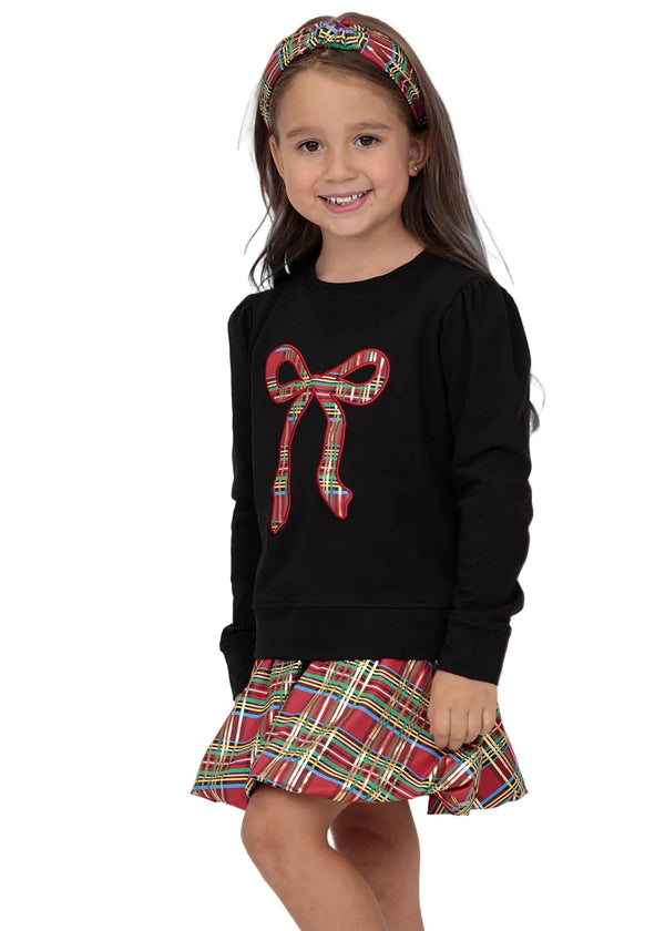 Christmas Plaid Bubble Skort