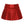 Mini Pleated Skort- Crimson Shimmer