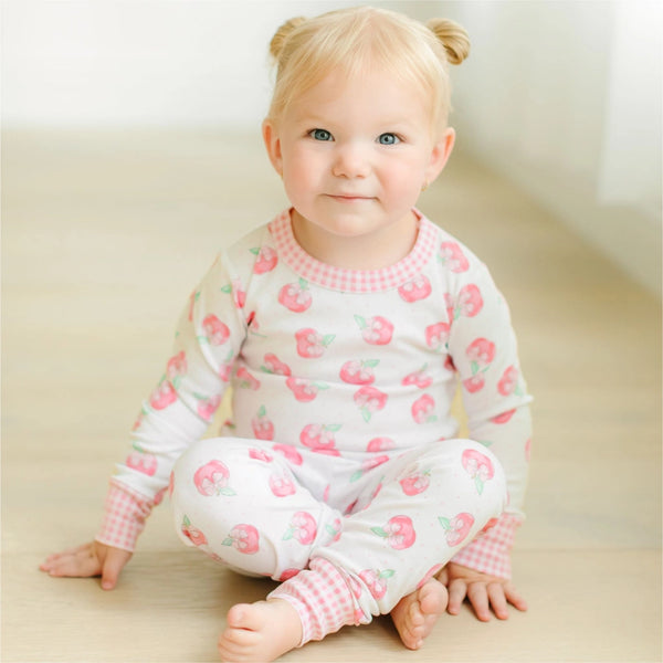 Apple of my Eye Pajamas- Pink