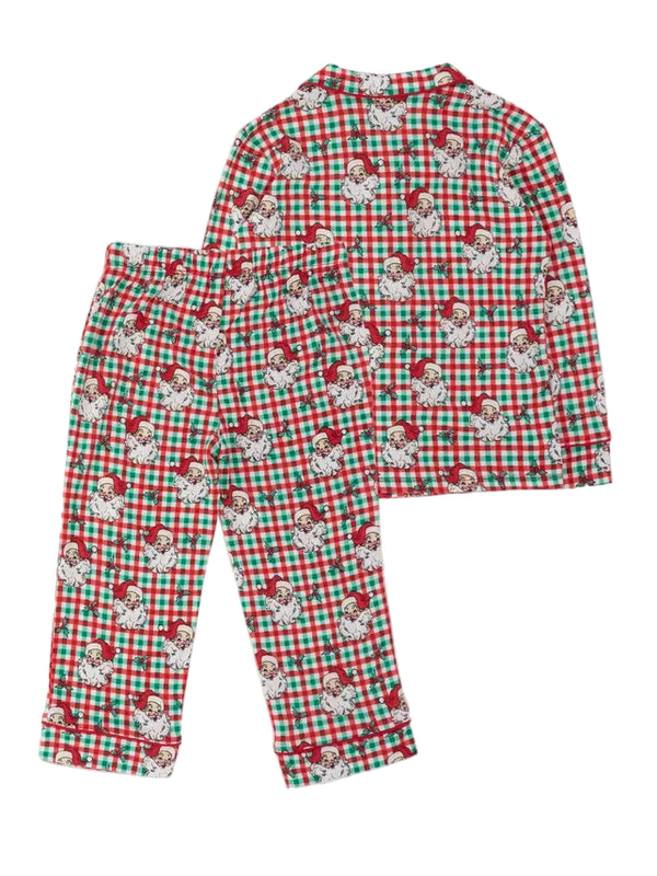 Dear Santa Pajama Set- Red & Green