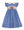 Farm Dress W/ Collar- Royal Blue Gingham