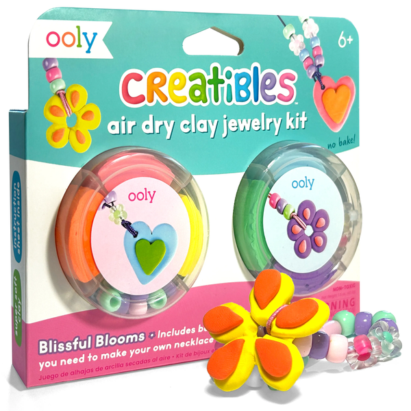 Creatibles Air Dry Clay Jewelry Kit- Blissful Blooms