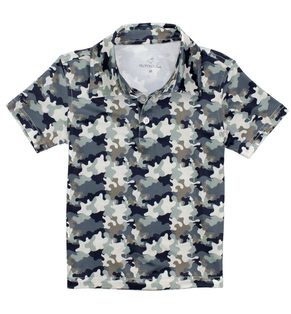 Inlet Polo- Delta Backwater Camo