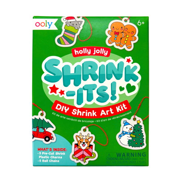 Mini Shrink-Its! DIY Shrink Art Kit- Holly Jolly