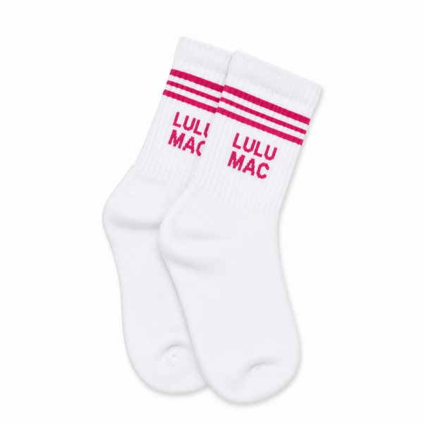 Lulu Mac Socks Single Pair- Hot Pink (Women's)