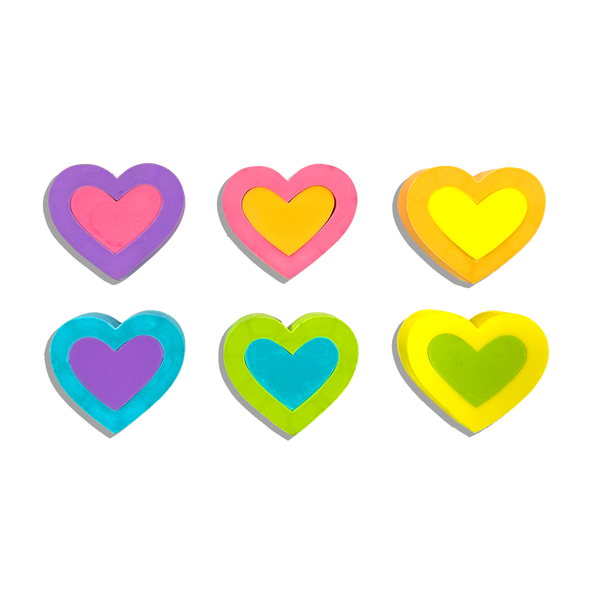 Hearts In Bloom: Erasers (Set of 6)