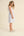 Sleeveless Tie Back Dress- Blue Floral