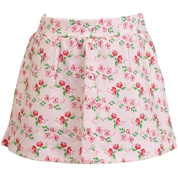 Zinnia Blooms Scallop Skort