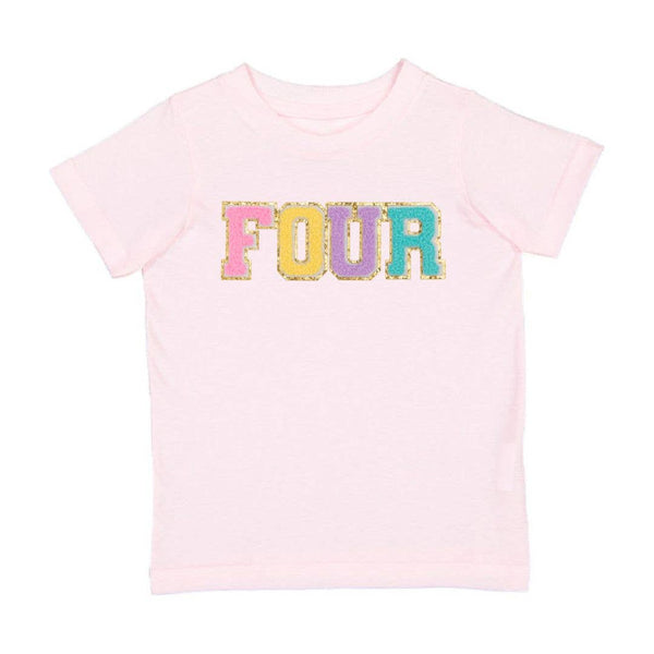 Fourth Birthday Patch Short Sleeve T-Shirt