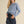 Wavy Knit Pullover- Blue