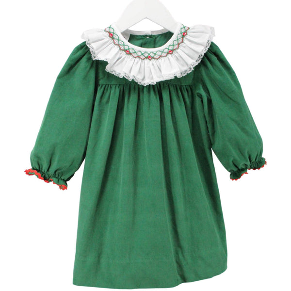 Green & White Claire Dress