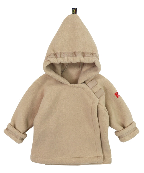 Fleece Jacket Wrap Close- Tan