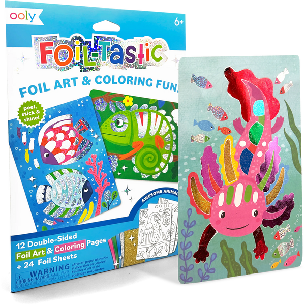 Foil-tastic Foil Art & Coloring Set- Awesome Animals