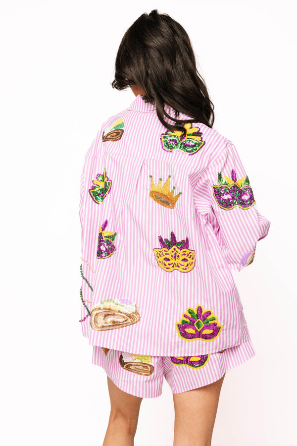 Cotton Mardi Gras Icon Short- (Women's)