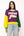 Colorblock Fuzzy 'Mardi Gras' Sweater- (Women's)