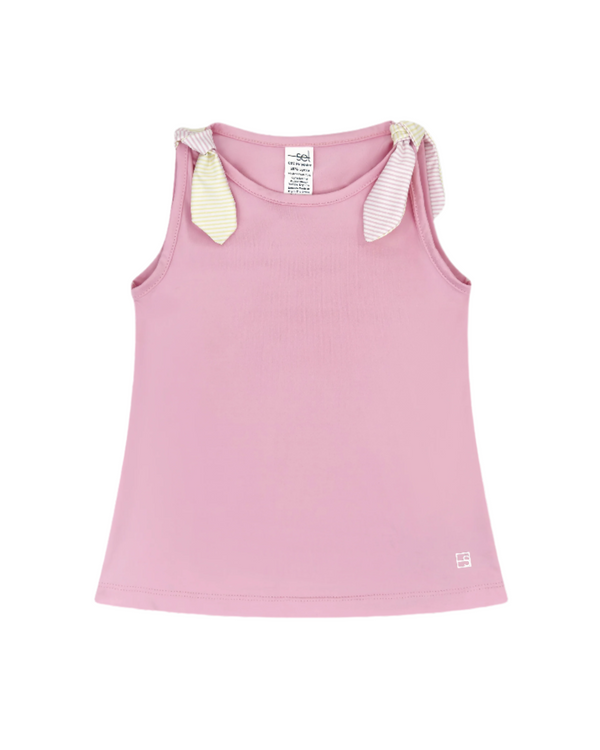 Jessica Tank- Cotton Candy Pink, Sunshine Yellow Ministripe