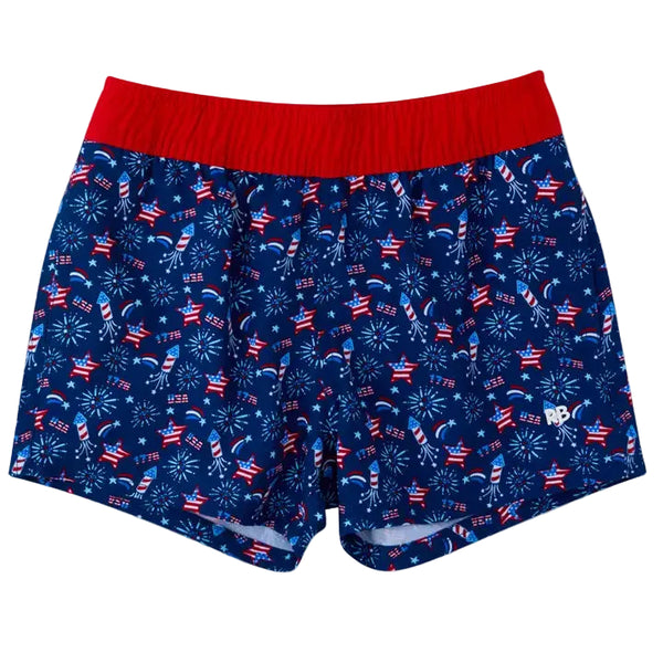 Red White & Boom Fireworks Performance Court Shorts