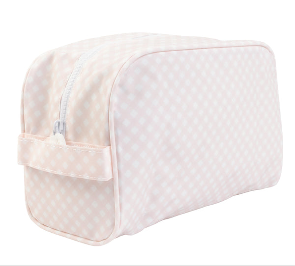 Pink Gingham The Dopp Kit