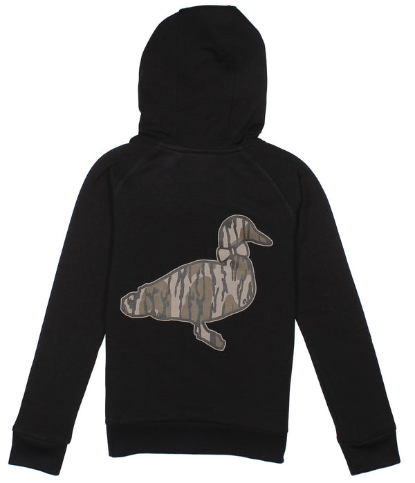 Element Logo Hoodie Mossy Oak Original Bottomland- Black