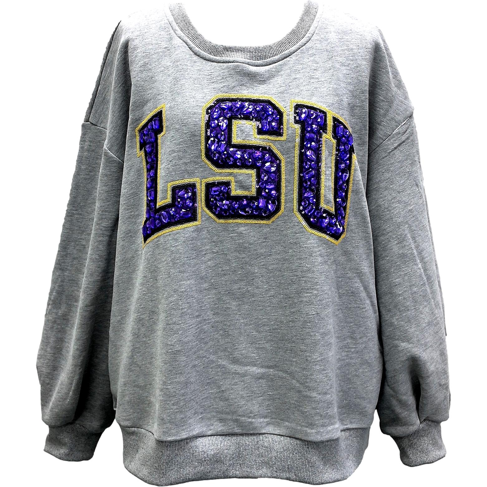 Lsu sweatshirt womens shop