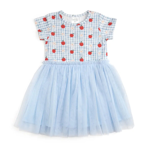 Apple Gingham Tutu Dress
