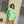 Neon Green Mardi Gras Fringe Boot Sweatshirt- Women's