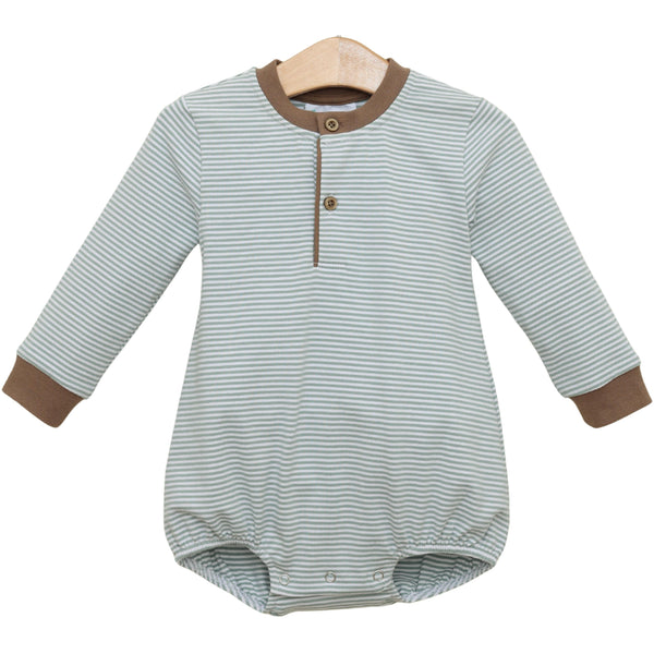 Nathan Bubble- Dusty Sage Stripe/Light Brown
