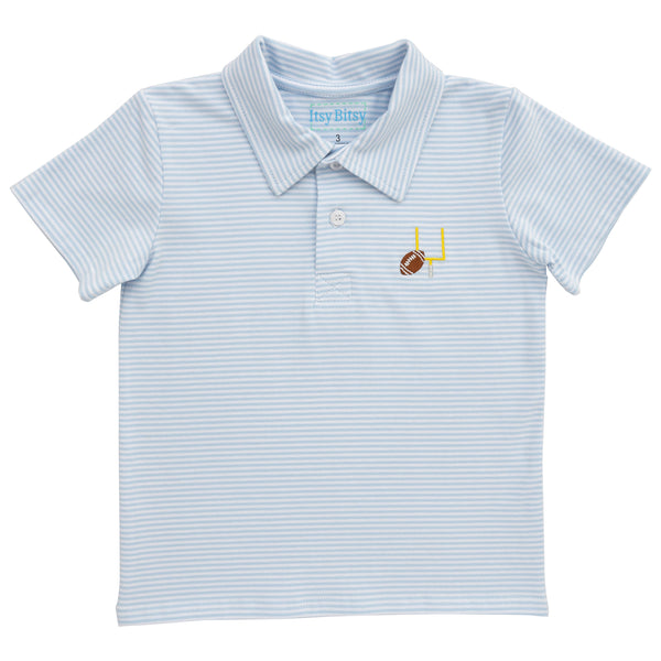 Game Day Polo- Light Blue