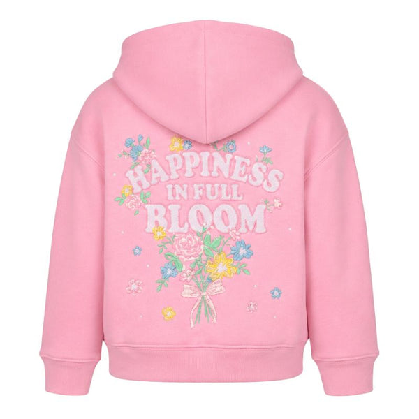 Embroidered Happiness in Bloom Hoodie