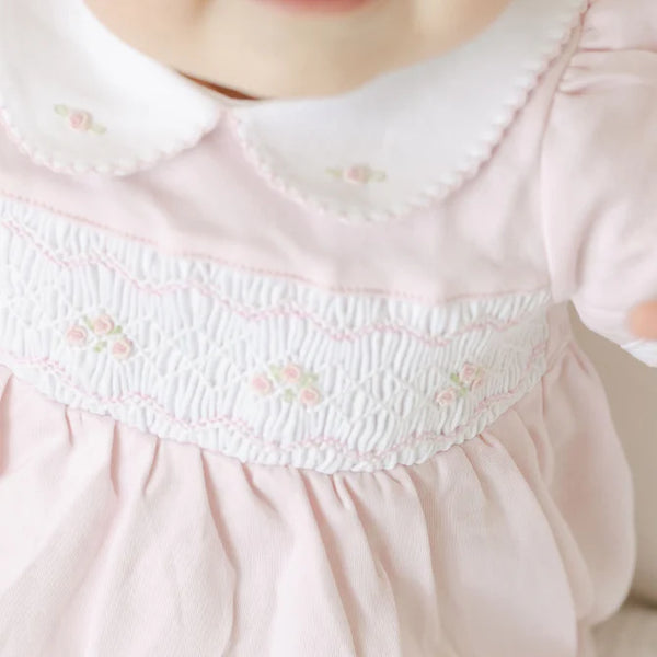 Emily Smocked Collared Bubble