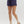 High-Waisted Shorts- Navy