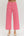 Solid Wide Leg Pants- Pink