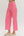 Solid Wide Leg Pants- Pink