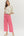 Solid Wide Leg Pants- Pink