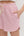 Striped Knit Short Set- Pink