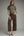 Solid Wide Leg Pants- Brown