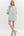 Floral Print Pullover Dress- Blue