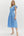 V-Neck Tiered Midi Dress- Chambray