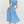V-Neck Tiered Midi Dress- Chambray