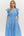 V-Neck Tiered Midi Dress- Chambray