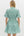 Floral Print Ruffle Sleeve Pullover Dress- Green