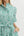 Floral Print Ruffle Sleeve Pullover Dress- Green