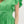 Solid Flutter Sleeve Pullover Dress- Green